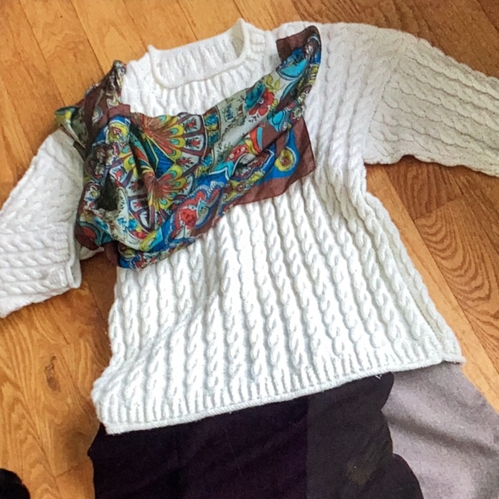 🗽TURQUOISE Suede LEATHER Vintage Skirt MAXI COOL  Sz Medium - Picture 10 of 16